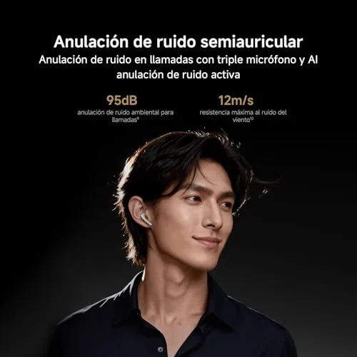 XIAOMI ▫️ Buds 6, Auscultadores sem fios, ANC com 3 microfones, Preto 7