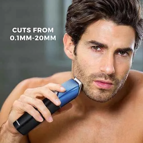 BARBERBOSS ▫️ Kit de higiene 5 em 1 para homem, aparador de barba sem fios, máquina de cortar cabelo, aparador corporal, aparador de detalhes e nariz, aparador de orelhas com botão de precisão 5