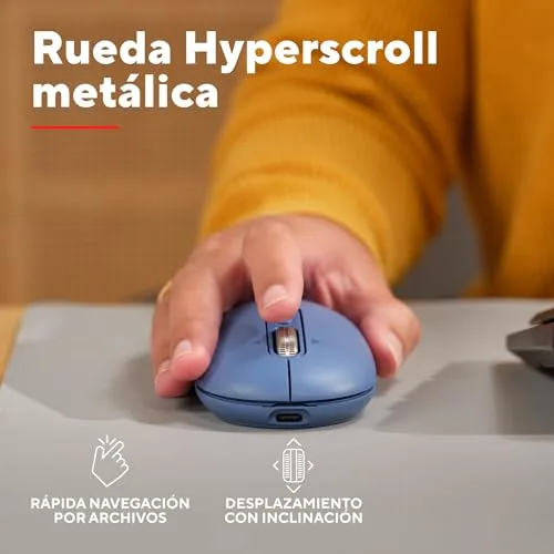 Trust ▫️ Rato sem fios Seron, Deslocamento rápido na horizontal, Azul 3