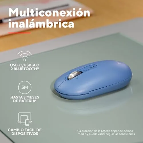 Trust ▫️ Rato sem fios Seron, Deslocamento rápido na horizontal, Azul 4