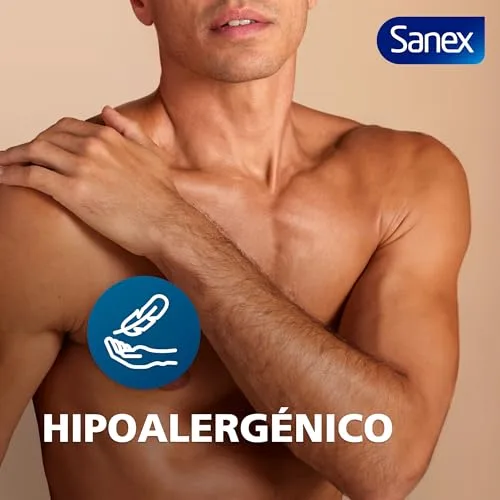 Sanex ▫️ Men Creme para Todo o Corpo Desodorizante Frescor Total 75 ml, Desodorizante para Mãos, Pés, Axilas, Corpo e Zonas Íntimas, 72 horas de proteção contra o odor clinicamente comprovada, hipoalergénico 6