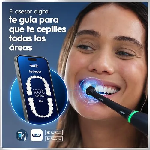 Oral-B ▫️ Escovas de dentes elétricas iO 6, pretas e cor-de-rosa, embalagem de 2 unidades 2