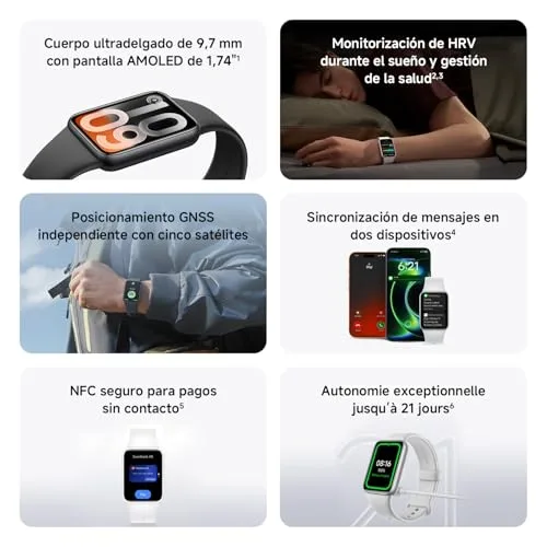 XIAOMI ▫️ Smart Band 10 Pro NFC, Pulseira Inteligente, Preto 2