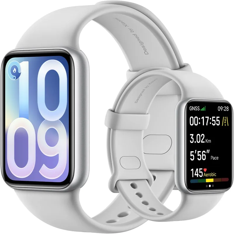 XIAOMI ▫️ Smart Band 10 Pro, Pulseira Inteligente, Prateada | AMOLED 1,74", algoritmo de sono melhorado, 21 dias, Android/iOS, mais de 150 desportos, GNSS, 5 ATM