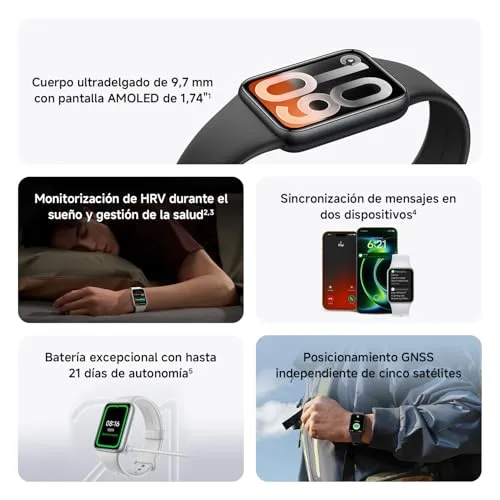 Xiaomi ▫️ Smart Band 10 Pro, Pulseira Inteligente, 21 dias, Preto 2
