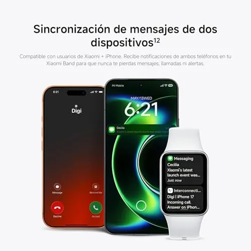 Xiaomi ▫️ Smart Band 10 Pro, Pulseira Inteligente, 21 dias, Preto 5