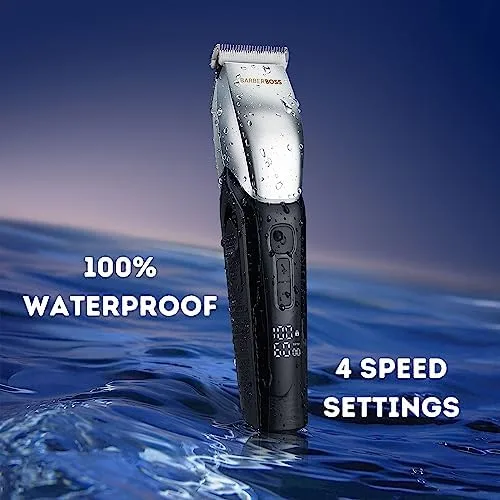 BARBERBOSS ▫️ Máquina de cortar pêlo para animais de estimação, aparador para cães e gatos, silenciosa e à prova de água, com comprimentos ajustáveis, máquina de cortar pêlo sem fios para animais de estimação 7
