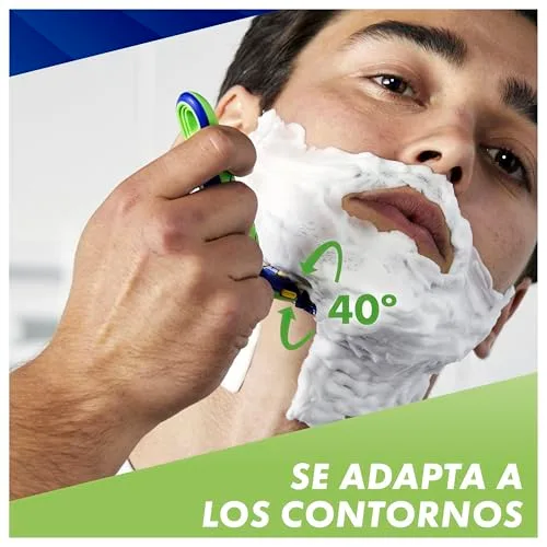 Gillette ▫️ Sensor 3+ Sensitive – Máquina de barbear para homem com 9 lâminas de substituição 6