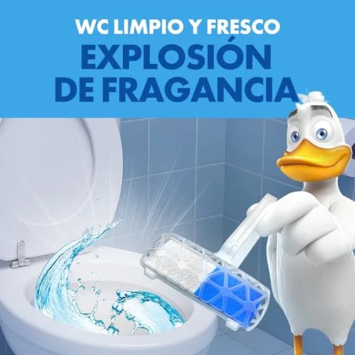 PATO ▫️ Fresh Boost Suspensório para Sanita Marine Wave, Limpa, Refresca e Perfuma a Sanita, Frescor Intenso, Embalagem de 10 x 2 = 20 suspensórios 3