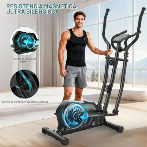 Cowmew ▫️ Máquina elíptica 3 em 1 para uso doméstico com 16 níveis de resistência 4