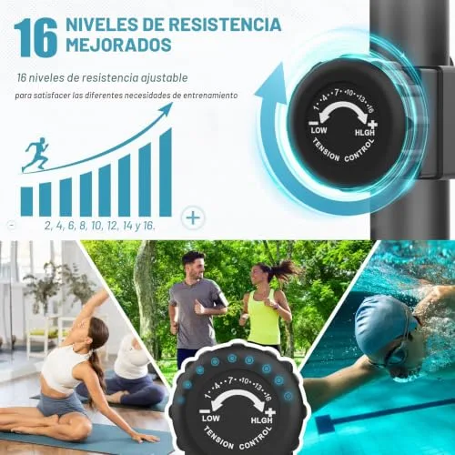 Cowmew ▫️ Máquina elíptica 3 em 1 para uso doméstico com 16 níveis de resistência 5