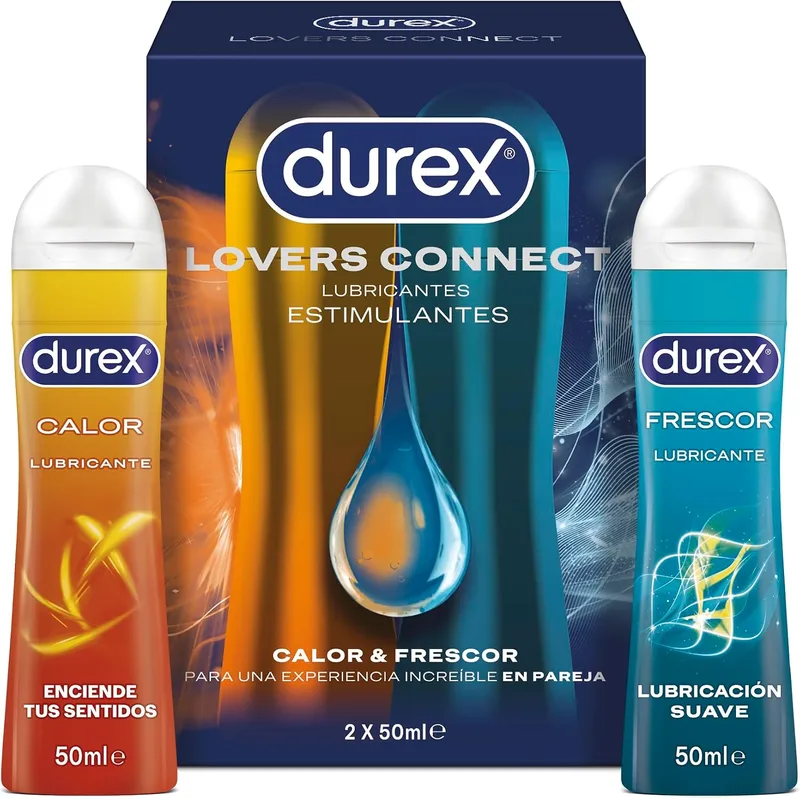 Durex ▫️ Lovers Connect - Calor e Frescor - Lubrificante para Ela e para Ele 2 x 50 ml