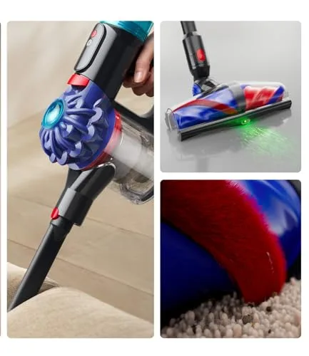 Dyson ▫️ Aspirador sem fio V10 Konical™ – 150 Air Watts, sucção potente e constante, tecnologia anti-emaranhamento, ilumina o pó invisível, aspirador de mão e para o chão 2
