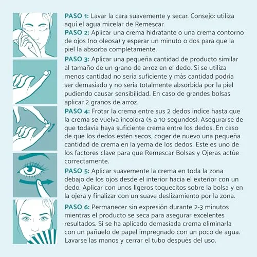 Remescar ▫️ Pack Antifatiga para os Olhos e Lifting Facial - Olheiras 8 ml, Lifting Instantâneo 40 ml - Contorno dos Olhos Reafirmante, Redefine o Óvalo Facial, Efeito Rápido, Pele Firme, Luminosidade 5
