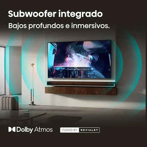Hisense ▫️ 65E8S - Smart TV MiniLED de 65 polegadas, Hi-QLED MiniLED, Modo Jogo com 144 Hz nativos, subwoofer integrado, Hi-View AI Engine, Total HDR Solution, Filmmaker Mode, controlo sem mãos 6