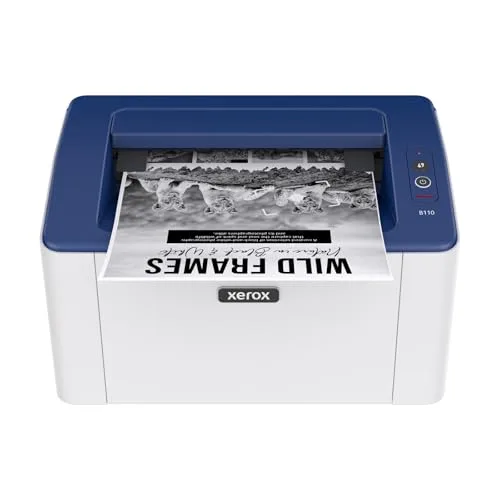 Xerox ▫️ Impressora a laser sem fios a preto e branco B110 - Impressora compacta de secretária A4, rápida (20 ppm), compatível com dispositivos móveis, para escritório em casa, pequenas empresas, estudantes, Wi-Fi, Apple AirPrint, Mopria, UE 2