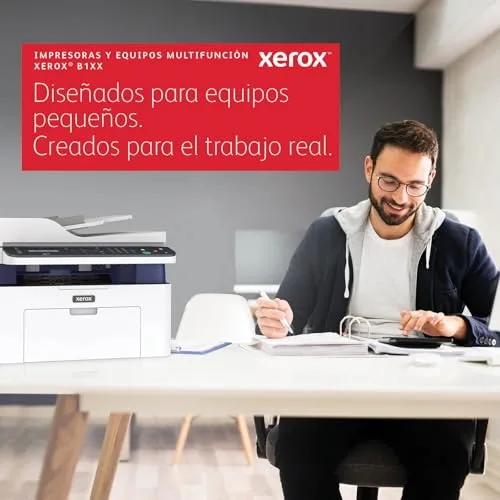 Xerox ▫️ Impressora a laser sem fios a preto e branco B110 - Impressora compacta de secretária A4, rápida (20 ppm), compatível com dispositivos móveis, para escritório em casa, pequenas empresas, estudantes, Wi-Fi, Apple AirPrint, Mopria, UE 6