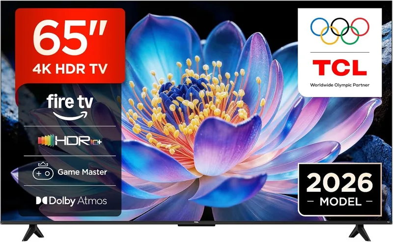 TCL ▫️ 65V6D 65" 4K HDR, Fire TV, HDR10+, Dolby Atmos, DTS:X, Game Master, Motion Clarity, AirPlay 2, Prima e pergunte à Alexa