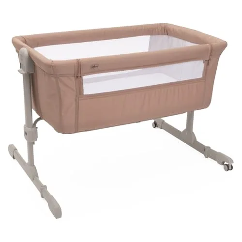 Chicco ▫️ Next2Me Essential – Berço para bebé ao lado da cama, berço para co-sono, compatível com diferentes camas, altura ajustável, boa circulação de ar, colchão e saco incluídos, 0-6 meses 2