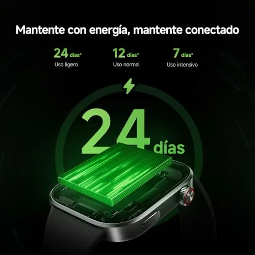 XIAOMI ▫️ Redmi Watch 6, smartwatch para homem e mulher, 24 dias, preto 5