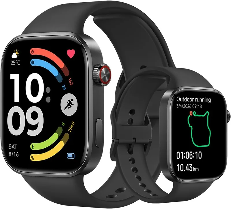 XIAOMI ▫️ Redmi Watch 6, smartwatch para homem e mulher, 24 dias, preto