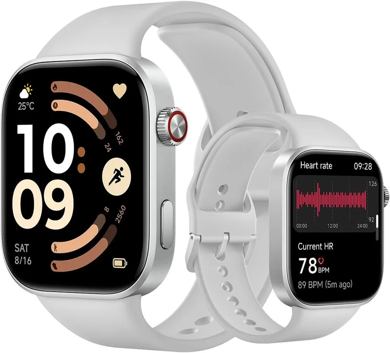 XIAOMI ▫️ Redmi Watch 6, Relógio Inteligente para Mulher e Homem, Ecrã AMOLED de 2,07'', Monitorização cardíaca, do sono e do stress, mais de 150 modos desportivos, 24 dias de autonomia, 5ATM, GPS, iOS e Android, cinzento
