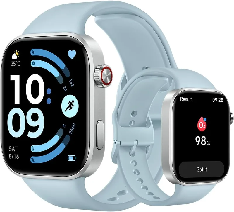 XIAOMI ▫️ Redmi Watch 6, Relógio Inteligente para Mulher e Homem, Ecrã AMOLED de 2,07'', Monitorização cardíaca, do sono e do stress, mais de 150 modos desportivos, 24 dias de autonomia, 5ATM, GPS, iOS e Android, Azul