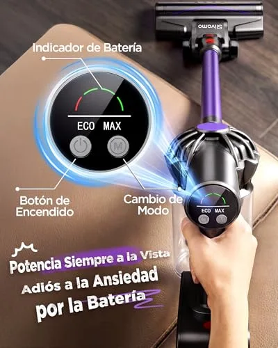 Slivamo ▫️ S16 Aspirador sem fio, 50 kPa/600 W/45 min, bateria removível 5