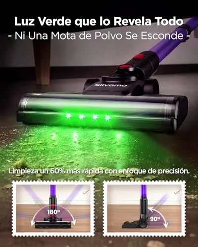 Slivamo ▫️ S16 Aspirador sem fio, 50 kPa/600 W/45 min, bateria removível 6