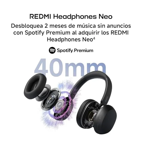 XIAOMI ▫️ Redmi Headphones Neo, Auscultadores sem fios, ANC, Branco 3
