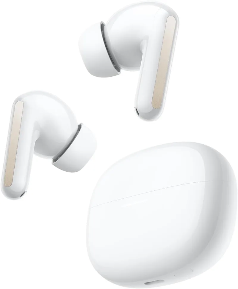 XIAOMI ▫️ Redmi Buds 8, Auscultadores sem fios, ANC 50 dB, 44 h, Branco | Driver de 11 mm, Hi-Res, redução de ruído com IA e 3 microfones, IP54