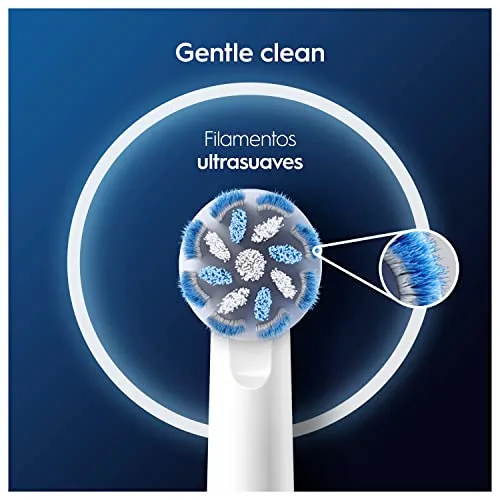 Oral-B ▫️ Sensitive Clean: Cabeças de escova de substituição originais, brancas, embalagem de 10 unidades 3