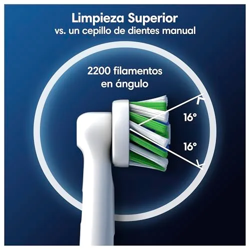 Oral-B ▫️ Pro CrossAction - Cabeças de substituição originais, brancas, embalagem de 10 4
