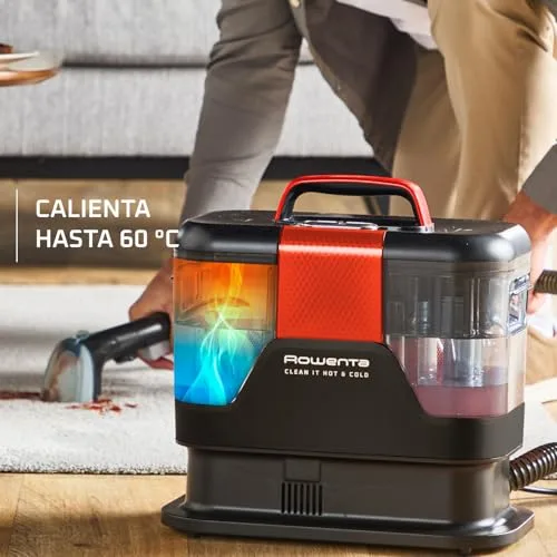 Rowenta ▫️ Clean It Hot & Cold, Aspirador para estofos 1150 W, 5 velocidades, Preto 3
