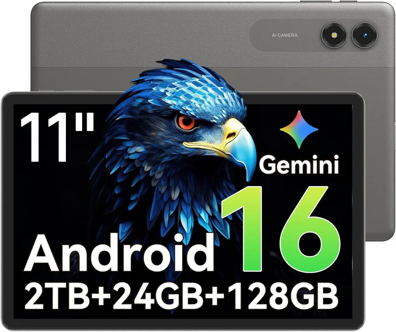 TABWEE ▫️ Android 16 Tablet 11 Polegadas - 24GB RAM+128GB (2TB TF), Octa-Core, Ecrã 90Hz, 8000mAh, 13MP+8MP, Widevine L1, Gemini AI 3.1 Pro, Carregamento Inverso, GPS (4 anos de garantia)