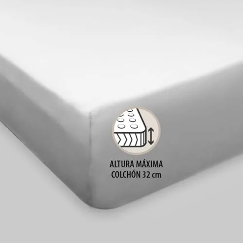 Burrito Blanco ▫️ Conjunto de lençóis 50% algodão, 50% poliéster, cama 150, cor nude 6