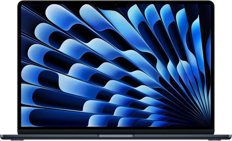 Apple ▫️ MacBook Air de 15,3 polegadas com chip M5: ecrã Liquid Retina, CPU de 10 núcleos, GPU de 10 núcleos, 24 GB de memória unificada, SSD de 1 TB, Wi-Fi 7, teclado português; cor: Meia-noite