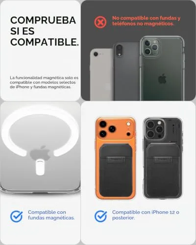 Spigen ▫️ Slim Fold MagFit: Carteira MagSafe com suporte e porta-cartões MagSafe 2