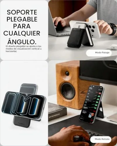 Spigen ▫️ Slim Fold MagFit: Carteira MagSafe com suporte e porta-cartões MagSafe 5