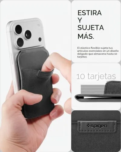 Spigen ▫️ Slim Fold MagFit: Carteira MagSafe com suporte e porta-cartões MagSafe 6