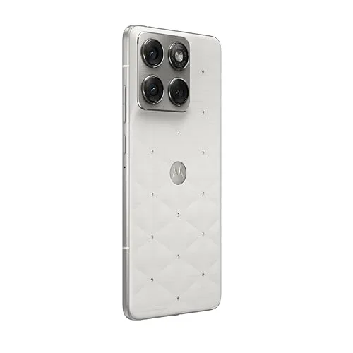 Motorola ▫️ Edge 70 e Moto Buds Loop com cristais Swarovski® (12/512 GB, câmara dupla de 50 MP + câmara Flicker, câmara frontal de 50 MP, espessura de 5,99 mm, 4800 mAh, Ecrã de 6,67" a 120 Hz, Android 16) Pantone 4