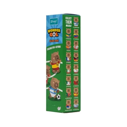 Mr. Wonderful ▫️ Wonder Gol Blind Box – Caneta Apagável Surpresa, Porta-chaves Capibara, Canetas de coleção, Tinta azul 3