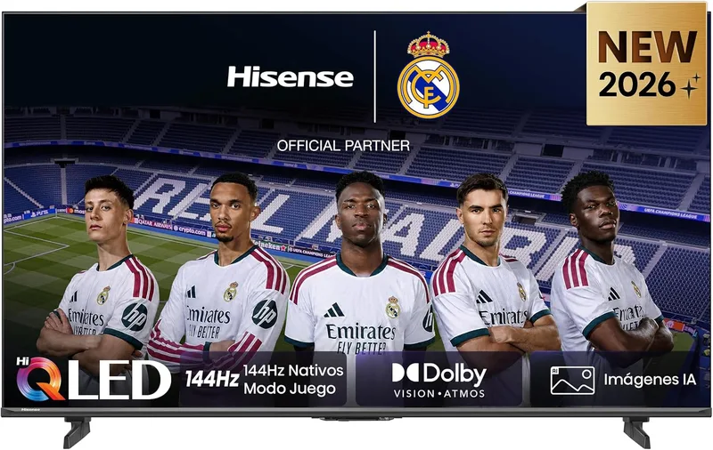 Hisense ▫️ 50E7S Pro - Smart TV Hi-QLED de 50 polegadas, 4K, 144 Hz nativos