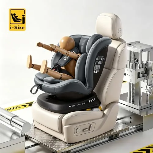 Reecle ▫️ Cadeira auto I-Size giratória a 360° com ISOFIX, 40-150 cm 3