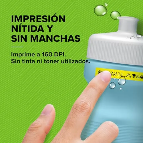 DYMO ▫️ Kit de etiquetadora LetraTag 200B com Bluetooth, na cor rosa | Impressora de etiquetas compacta | Liga-se através da tecnologia sem fios Bluetooth a dispositivos iOS e Android | Inclui 3 fitas de etiquetas 6