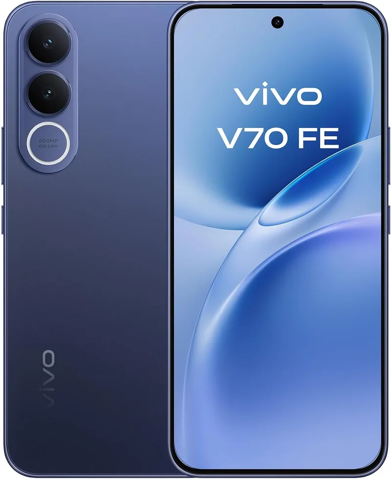 vivo ▫️ V70 FE 5G Telemóvel 8+256 GB Câmara de 200 MP com OIS Ecrã 1,5K 5250 mAh | Smartphone com IA, Estabilização de Imagem (OIS), IP68 e IP69