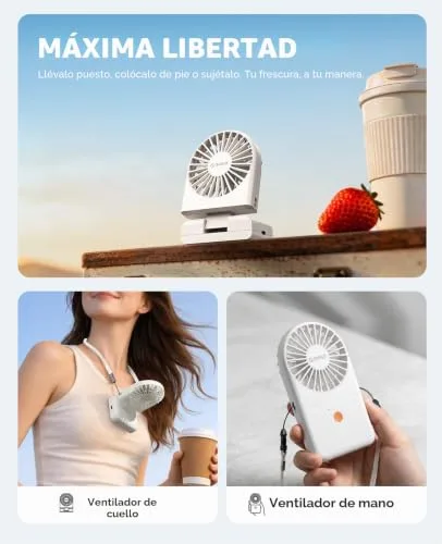 ORICO ▫️ Ventilador de pescoço portátil ReFAN, branco 2