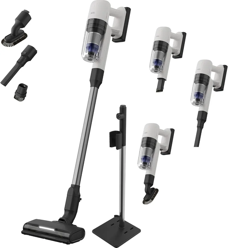 AEG ▫️ Aspirador sem fio tipo vassoura 7000 AP72UB21AM, 2 em 1 (vassoura e portátil), até 50 min de autonomia, escova AllFloor Car LED, filtragem HEPA de 6 etapas, depósito de 0,3 L