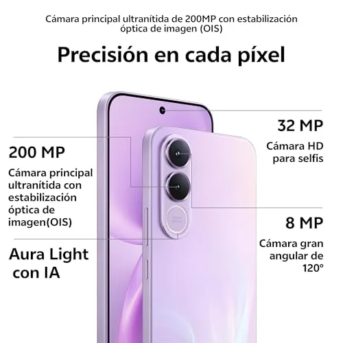 vivo ▫️ V70 FE 5G Telemóvel 8+256 GB Câmara de 200 MP com OIS Ecrã 1,5K Bateria de 5250 mAh 2
