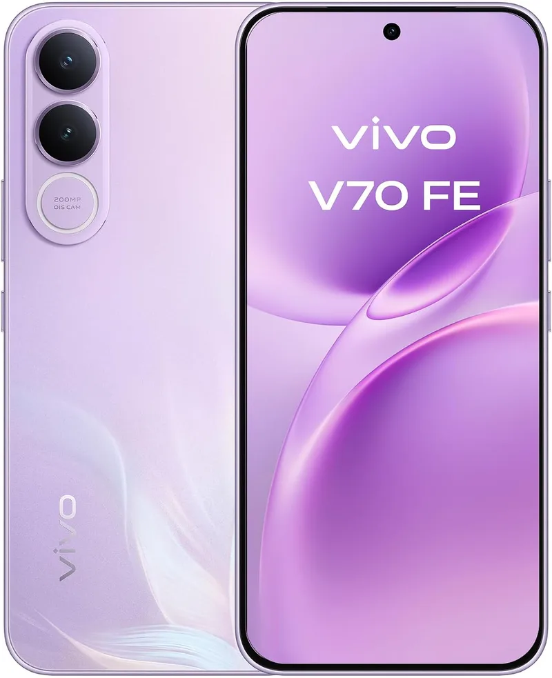 vivo ▫️ V70 FE 5G Telemóvel 8+256 GB Câmara de 200 MP com OIS Ecrã 1,5K Bateria de 5250 mAh
